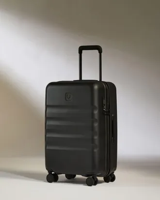 Antler Large Cabin Suitcase In Black - Icon Stripe