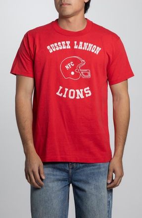 Elwood Vintage Sussex Football Tee in Red at Nordstrom, Size Large