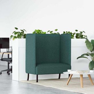 vidaXL Divano alto Verde scuro 109 x 56 x 121 cm Tessuto - Vidaxl