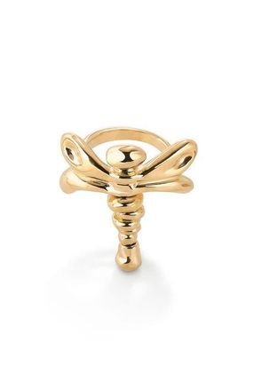 UNOde50 Dragonfly Shape Ring in Gold at Nordstrom, Size 21