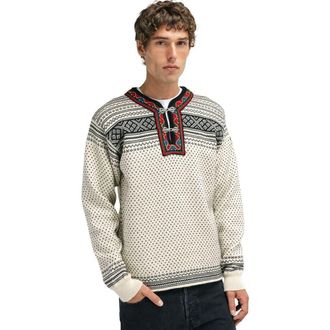 Dale of Norway Setesdal Uni Sweater - Mens in Off White/black at Nordstrom, Size X-Large