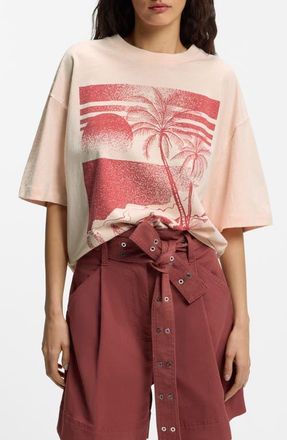 Boss Orange by Hugo Boss Cotton Tee in Cream Rose at Nordstrom, Size X-Large