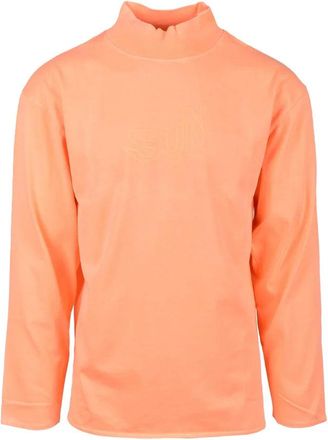 ERL Orange Three-Quarter Cotton T-Shirt