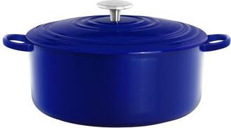 Chantal 7 Qt Round Cast Iron Dutch Oven in Cobalt Blue at Nordstrom