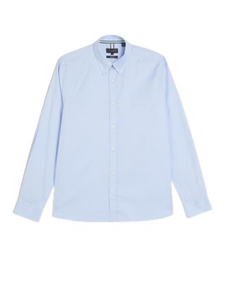 Ted Baker Mens Allarde Ls Regular Branded Oxford Shirt, Lt-Blue, M UK
