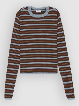 Rvca Bambi Stripe Camiseta marr&oacute;n