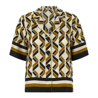 Eres Eres, Overhemden, Dames, Veelkleurig, L, Sonore Silk Twill Shirt