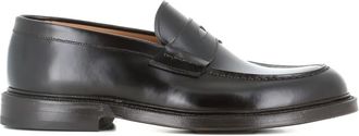 Green George penny leather loafers - men - Calf Leather/Leather/Calf Leather - 9.5 - Brown
