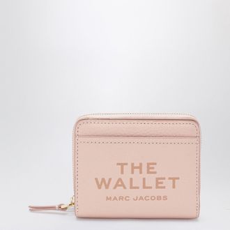Marc Jacobs Mini pink full-grain leather wallet