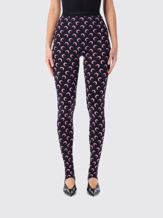 Marine Serre Leggins Crescent Moon Marine Serre in lycra con logo all over