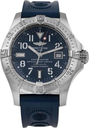 Breitling Pre-owned Breitling Avenger Seawolf Automatic Chronometer Blue Dial Mens Watch A17330