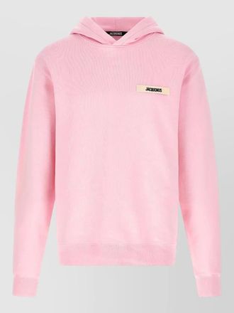 Jacquemus gros grain signature hooded knit sweatshirt