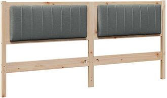 vidaXL Cabecero Tapizado Marr&oacute;n 180 Cm Madera De Pino Macizo Vidaxl