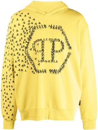 Philipp Plein Katoenen hoodie - Geel