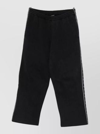 Balenciaga straight trousers side stripe detail pockets
