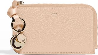 Chloé Alphabet Zip Leather Card Case