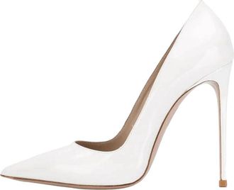 Generic Women Elegant Patent Leather High Heel Pumps Pointed Toe Office Work Dress Shoes White