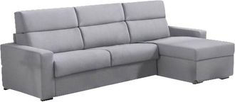 Dmora Dmora - Sof&aacute; Cama Con Pen&iacute;nsula Pusiano, Sof&aacute; Esquinero Transformable Para Sal&oacute;n, Acolchado, Desenfundable, Calidad 100% Made In Italy, 280x160 H100 C