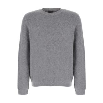 Emporio Armani Crew Neck Pullover - Heren - Truien - Grijs - Maat: L Wol