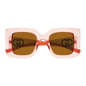 Gucci Sunglasses, female, Pink, Size: 49 MM Sunglasses