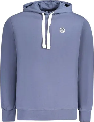 North Sails Heren, Sweatshirts & Hoodies, Blauw, Maat: L Katoen