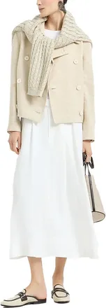 Brunello Cucinelli Cable Knit Linen Sweater - Beige