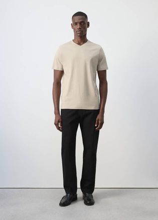 Mango T-shirt slim-fit 180 gsm sabbia - Uomo - XXL - MANGO MAN