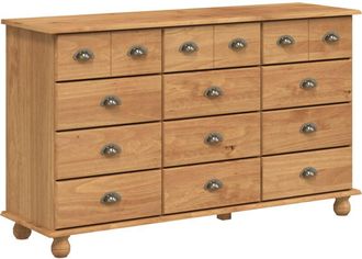 vidaXL Cajón de Gaveta Marrón 79 x 40 x 133.5 cm Madera maciza de Pino Vidaxl