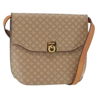 Celine Pre-owned Cross Body Bags, female, Beige, Size: ONE SIZE Pre-owned Plastic Cross Body Bag