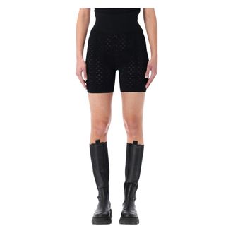 J.W.Anderson Dames, Korte broeken, Zwart, Maat: M Viscose