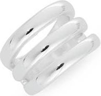 Nordstrom Rack Triple Band Ring in Silver at Nordstrom Rack, Size 7