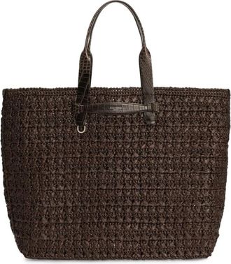 Dolce & Gabbana Stijlvolle Tote Tas in Zwart - unisex - Shoppers - Bruin - ONE Size - Tassen