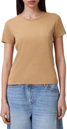 AllSaints Stevie Cotton T-Shirt in Iced Coffee Brown at Nordstrom, Size X-Small