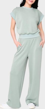 Gibsonlook Soft Cloud Scuba Luxe Everywhere Pants In Sage