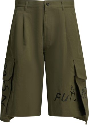 Comme Des Gar&ccedil;ons Comme Des Gar&ccedil;ons Hemd-Cargo-Shorts mit Aufdruck