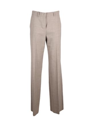 Marella Straight-Leg Trousers with Normal Waist and Functional Pockets