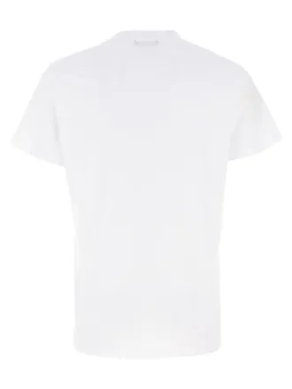 Balmain Embossed Logo Organic Cotton T-Shirt - White