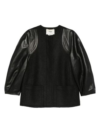 Fendi Jack met vlakken - Zwart