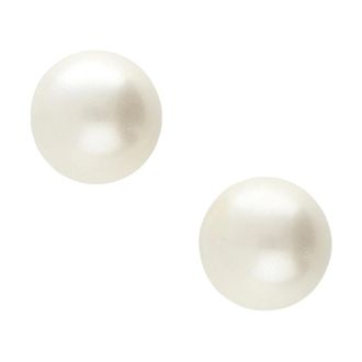 Lott. Gioielli Parel Steker Rond - Dames - Oorbellen - Wit - ONE Size - Accessoires