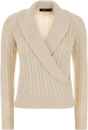 Polo Ralph Lauren Truien & Vesten, Dames, Wit, XS, Katoen, V-hals Trui
