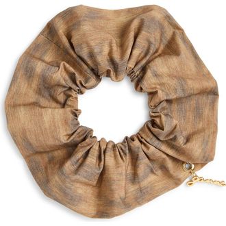 Ganni Ikat Scrunchie in Burro at Nordstrom