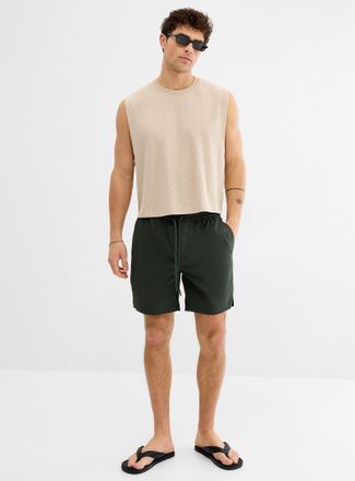 Le 31 Mens Lightweight stretch nylon short Inseam: 7