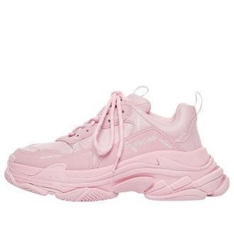 Balenciaga (WMNS) Balenciaga Triple S Sneaker Allover Logo - Pink 524039W2FA15090