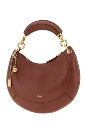 Chlo&eacute; Womens Brick Leather Chlo&atilde;&copy; Banana Handbag Blushybrown Borse A Tracolla Bag