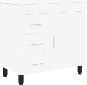 vidaXL Unidad De Tocador De Ba&ntilde;o Blanco 60 X 35 X 60 Cm Vidaxl