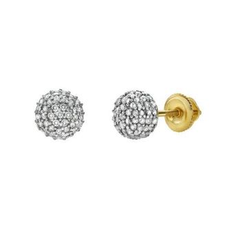 LuvMyJewelry Orbius 10K Yellow Gold Diamond Stud Earring - 0.33ct. at Nordstrom
