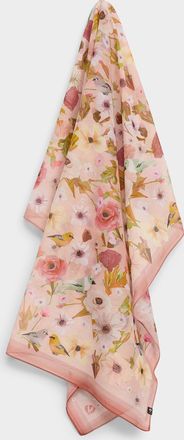 Fraas Womens Bird song lightweight scarf