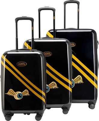 Von Dutch Rolling Striker 3Pc Expandable Hardside Spinner Luggage Set