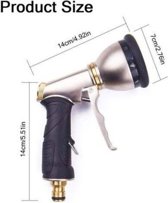 OEM Pistola De Riego, Boquilla Pulverizadora, Racores Met&aacute;licos Para Manguera De Jard&iacute;n, 9 Modelos De Conectores Flexibles Ajustables H758