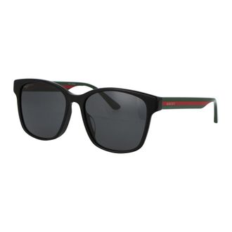 Gucci Stijlvolle zonnebril met Gg0417Sk model - unisex - Accessoires - Zwart - Maat: 55 MM